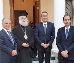 Ο Υφυπουργός Εξωτερικών της Ελλάδος στον Μακαριώτατος Πάπα και Πατριάρχη Αλεξανδρείας  κ.κ. Θεόδωρο