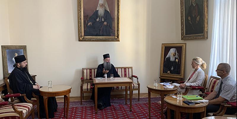 Συνάντηση με Μακαριώτατο Πατριάρχη Σερβίας  κ.κ. Πορφύριο με Εκπροσώπους του ΟΗΕ